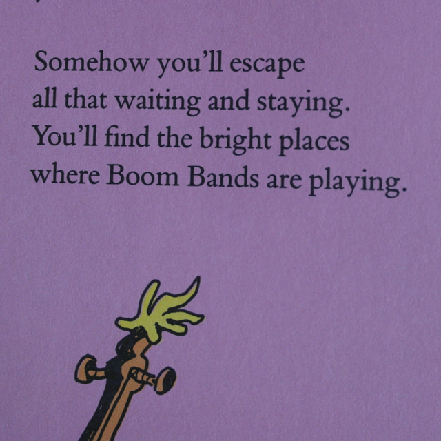 Dr Seuss find the bright places where boom bands are playing