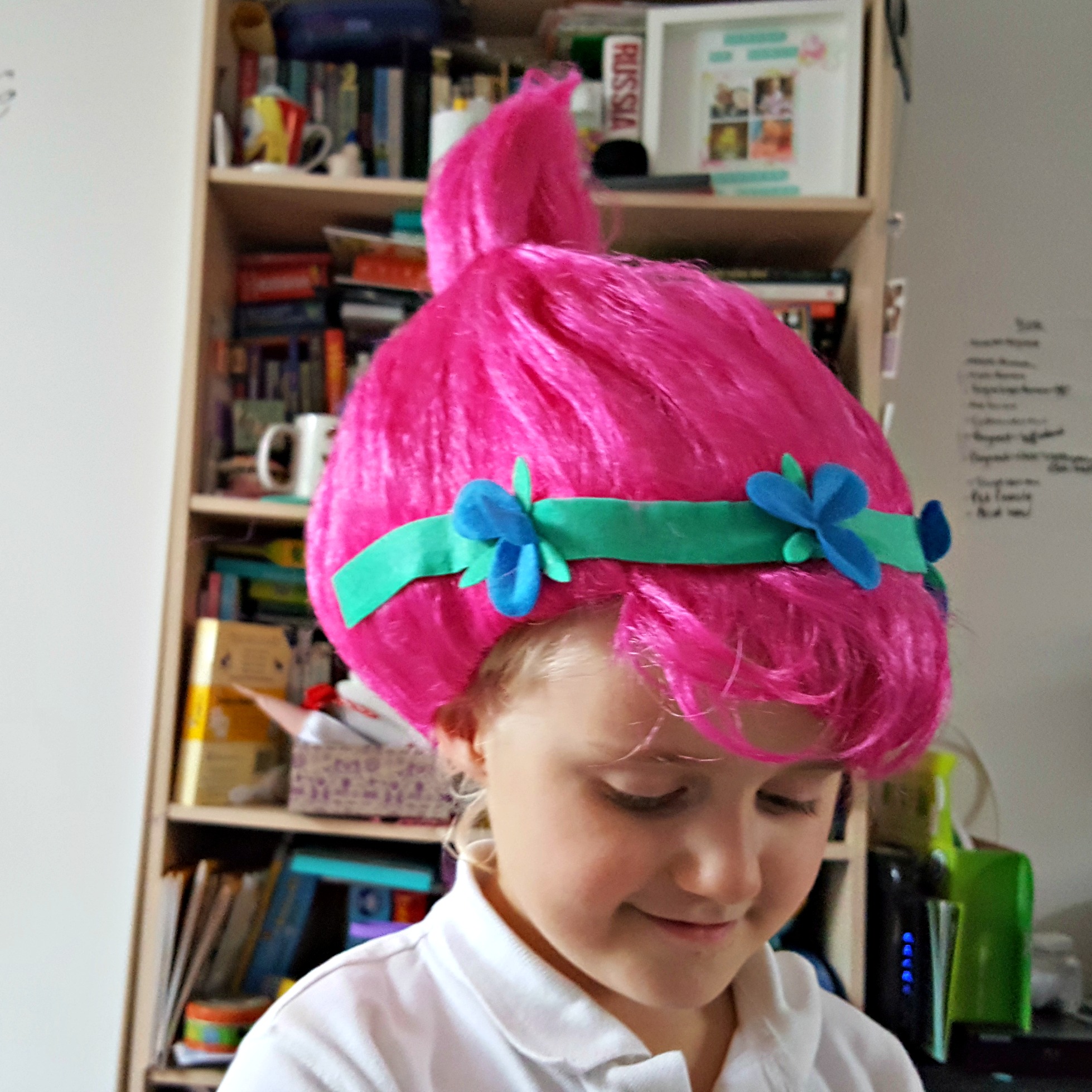 Review: Trolls Wig & Hug Time Bracelet - Single Mother Ahoy