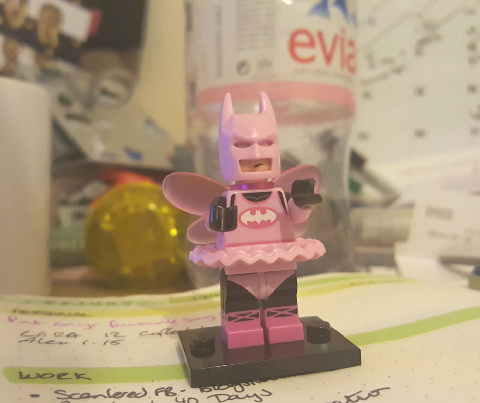 Lego Batman on desk