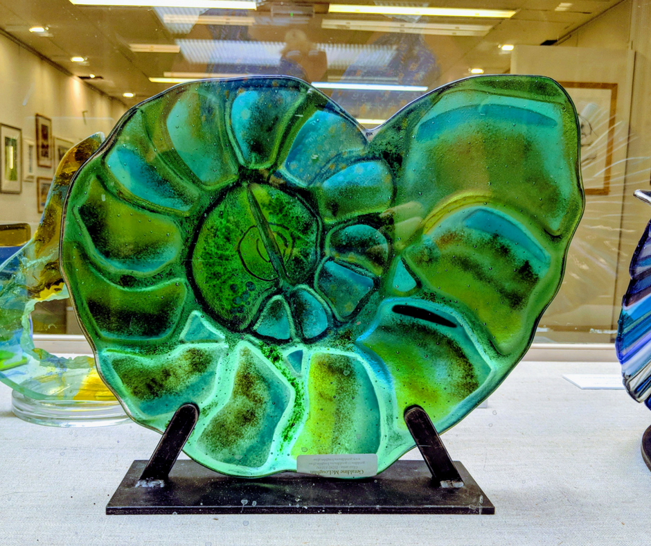 geraldine-mcloughlin-green-ammonite-glass-sculpture